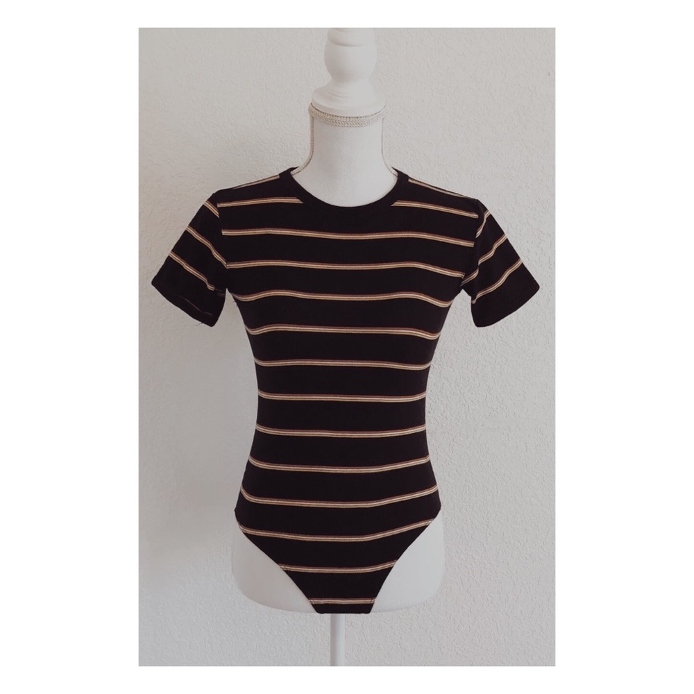 Zara Stripped Bodysuit ➖